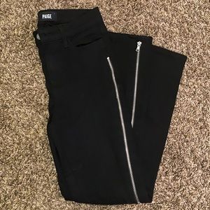 Brand: PAIGE black jeans with zipper